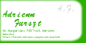 adrienn furszt business card